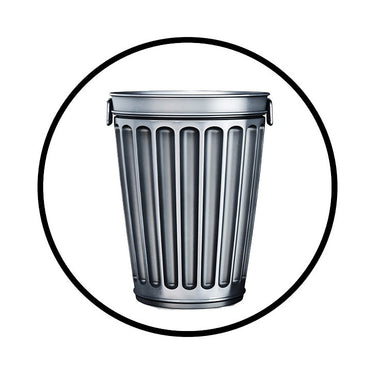 Mighty Line Trash Can Container Sign - 1 Sign